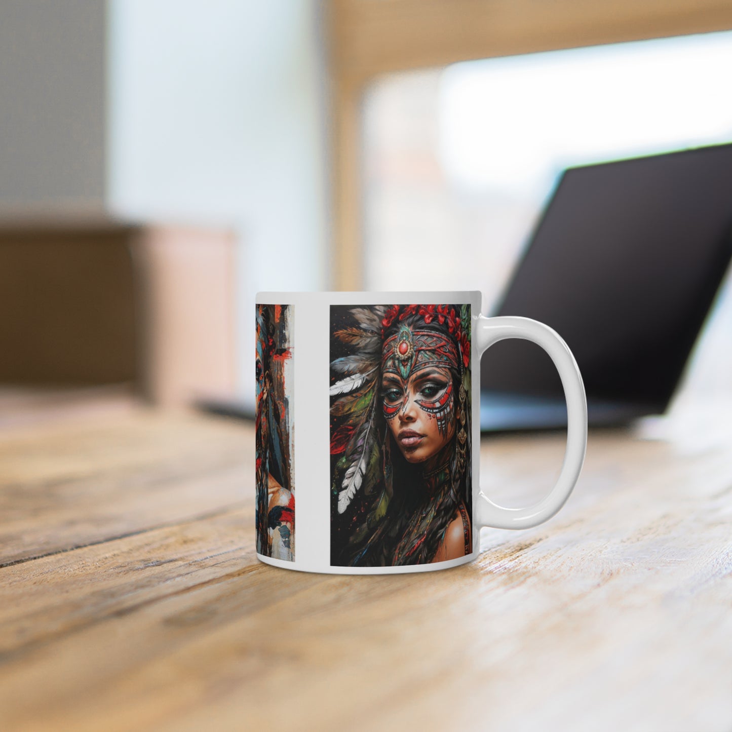 0.33l Ceramic Mug with Art Print | Microwave & Dishwasher Safe | Gift for Men & Women