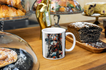 0.33l Ceramic Mug with Art Print | Microwave & Dishwasher Safe | Gift for Men & Women