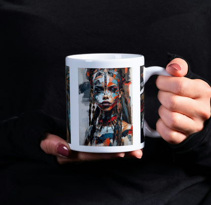 0.33l Ceramic Mug with Art Print | Microwave & Dishwasher Safe | Gift for Men & Women